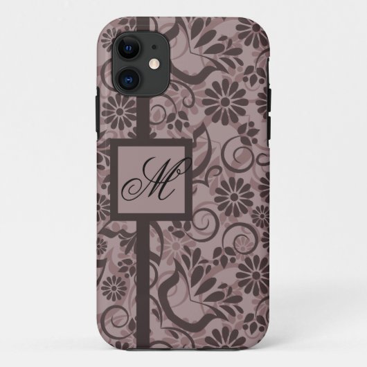 Elegante iPhone 5 Hülle mit Monogramm (Rückseite)