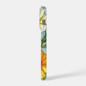 Elegante iPhone-Hülle mit Wildblumen und Bleiglas iPhone Hülle (Linke Seite)