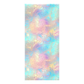 Elegante Iridescent and Pearl Foil Werbekarte (Hinten)