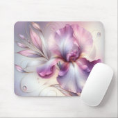 Elegante Iris-Blume mit Gold Etch Mousepad (Mit Mouse)