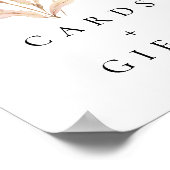 Elegante Iris Blumenkarten und Geschenke Poster (Ecke)