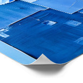 Elegante Iris im modernen Abstrakten Stil Poster (Ecke)