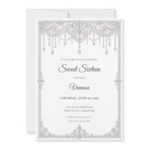 Elegante Irisierende Spitze Sweet 16
