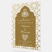 Elegante Islamische Archmuster Paare Hochzeit Acrylschild (Winkel)