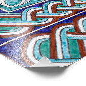 Elegante Islamische BismilAllah Mosaikkunst Fotodruck (Ecke)