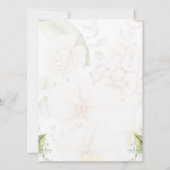 Elegante Islamische Flora aqiqah Einladung (Rückseite)