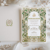 Elegante Islamische Hochzeitssuite Einladung