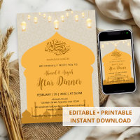 Elegante islamische Moschee-Laternen Iftar-Dinner-
