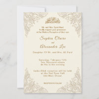 Elegante islamische Nikkah-Hochzeitseinladungskart