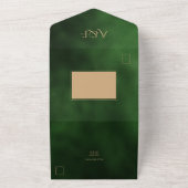 Elegante Islamische Verzierte Mandala Emerald Arab All In One Einladung (Außenbereich)