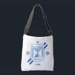 Elegante israelische Modetaschen und israelische F Tragetaschen Mit Langen Trägern<br><div class="desc">Crossbody Bag: Elegante israelische Mode & israelische Flagge mit hebräischem personalisiertem Text / Name - Liebe meines Landes, Patrioten / Sportfans</div>