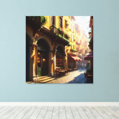 Elegante Italian Street Three Leinwanddruck (Insitu (Holzboden))
