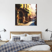 Elegante Italian Street Three Leinwanddruck (Insitu (Schlafzimmer))