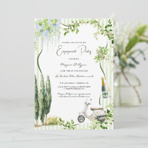Elegante italienische Engagement-Partei Einladung