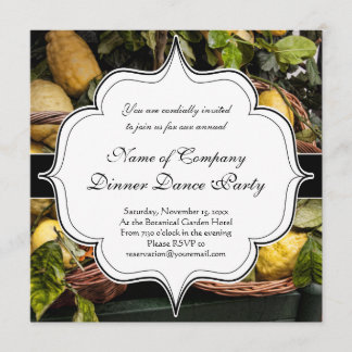 Elegante italienische Lemons in einem Korb Einladung