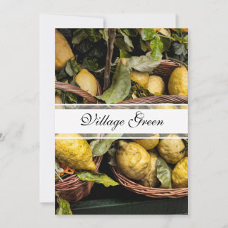 Elegante italienische Lemons in einem Korb Einladung