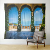 Elegante Italy Arches Wedding Foto Booth Hintergru Wandteppich (Beispiel (Horizontal))