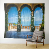 Elegante Italy Wedding Arches Foto Booth Hintergru Wandteppich (Beispiel (Horizontal))