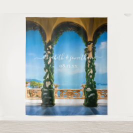 Elegante Italy Wedding Arches Foto Booth Hintergru Wandteppich