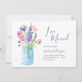 Elegante Ive Moved Wassercolor Floral Moving Ankündigung (Vorderseite)