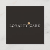 Elegante Ivory Black Imitats Treuekarte (Vorderseite)