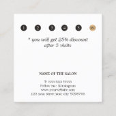 Elegante Ivory Black Imitats Treuekarte (Rückseite)