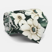 Elegante Ivory-Blume Krawatte (Gerollt)