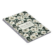 Elegante Ivory-Blume Notizblock (Rechte Seite)