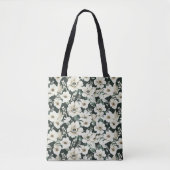 Elegante Ivory-Blume Tasche (Vorderseite)