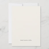 Elegante Ivory Bow Save the Date Card (Rückseite)
