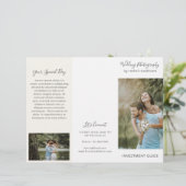 Elegante Ivory Fotografy Business Broschüre (Stehend Vorderseite)