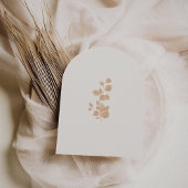 Elegante Ivory & Terracotta Hochzeit im Herbst Arc Einladung