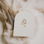 Elegante Ivory & Terracotta Hochzeit im Herbst Arc Einladung