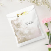 Elegante Ivory White Blume bevorzugen Tasche Geschenktütchen (Versiegelt)