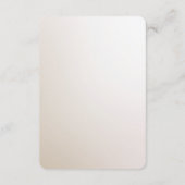 Elegante Ivory White Blume - Detailkarte Begleitkarte (Rückseite)