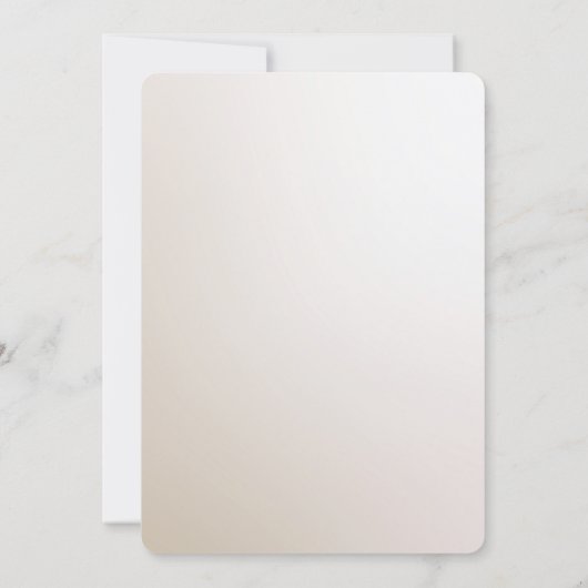 Elegante Ivory White Blume Save the Date (Rückseite)