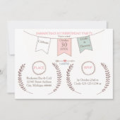 Elegante Jagd - Geburtstagsparty Einladung (Vorderseite)