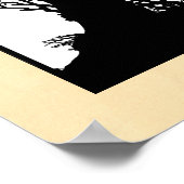 Elegante Jagdszene mit Wildschwein Poster (Ecke)