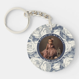 Elegante Jahrestagsgeschenke für sie Rose Blume Schlüsselanhänger