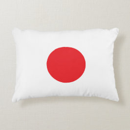 Elegante Japan-Flagge inspiriert minimalistisch Dekokissen