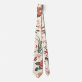Elegante japanische Blumenkrawatte Krawatte