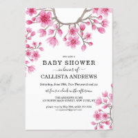 Elegante japanische Cherry Blossom Floral Baby Sho