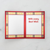 Elegante japanische Damen 1 Feiertagskarte (Innenseite)