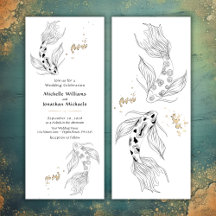Elegante japanische Koi Fish Wedding