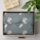 Elegante japanische Krane & Gingko-Blätter Seidenpapier (Geschenk)