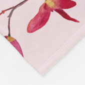 Elegante japanische Rote Maple Tree Seeds Wasserfa Fleecedecke (Ecke)