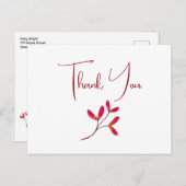 Elegante japanische Rote Maple Tree Seeds Wasserfa Postkarte (Vorne/Hinten)