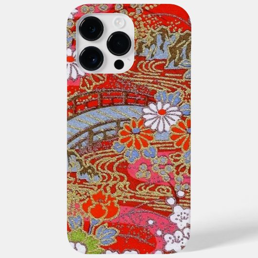Elegante japanische Washi Origami Blossom Bridge Case-Mate iPhone Hülle (Rückseite)