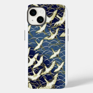 Elegante japanische Washi-Origami-Glückskraniche iPhone 14 Hülle