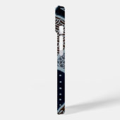 Elegante japanische Washi Origami-Indidigo-Muster Case-Mate iPhone Hülle (Rückseite / Links)